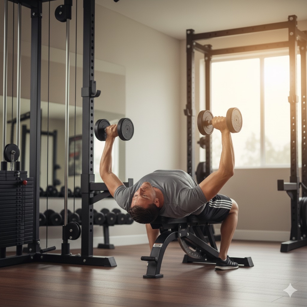 ダンベルベンチプレスのフォーム